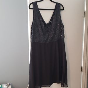 Black sequin dress